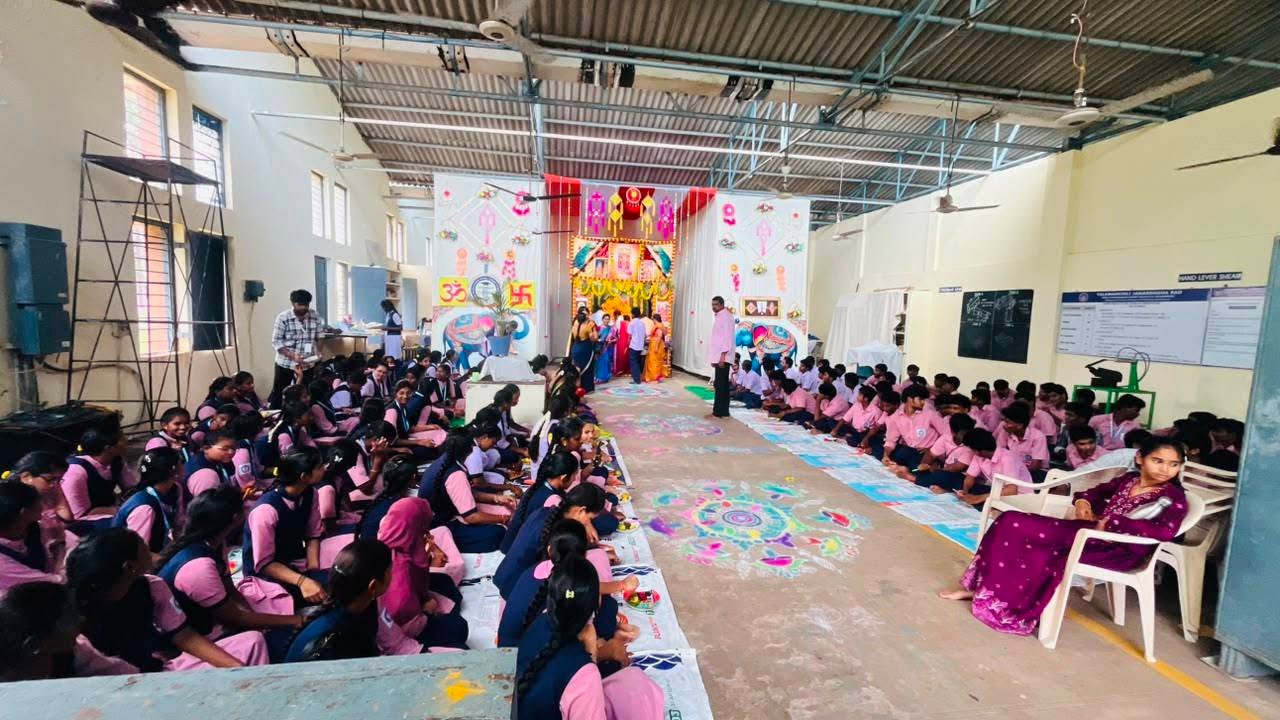 Durga Pooja at YJR DMS College